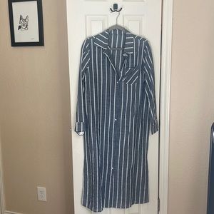 Long line button down